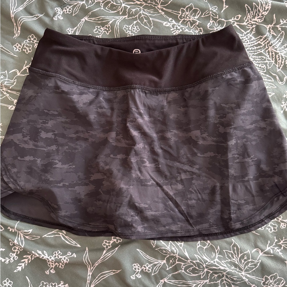 Eton Black Camouflage Mini Skirt